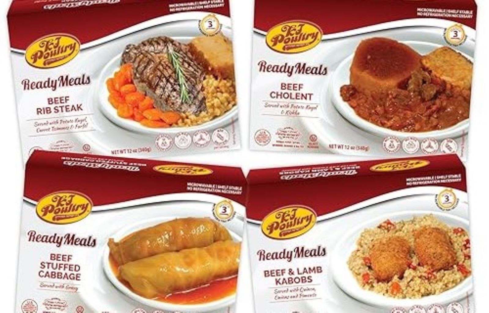 Kj poultry offers shelf stable kosher beef meals for travel and emergencies